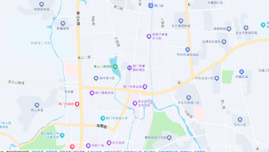 荆门市服务站点分布地图